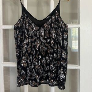 Express Sequin Sleeveless Top
